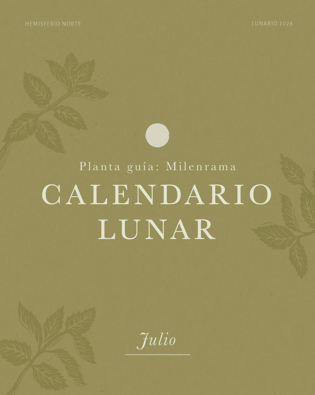 CALENDARIO LUNAR - JULIO
